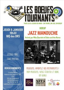 Boeuf Jazz Manouche animé par Nita Quartet + Duke and the Roms